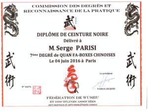 Serge Parisi 7ème duan